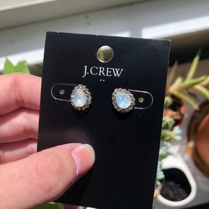 J. CREW crystal stud earrings